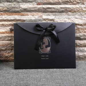 Korean Thin Leather Pants Packaging Box Glossy Pants Leggings Pantyhose Pantyhose Black Ribbon Packaging Box